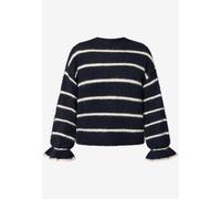 zero - Pullover gestreift mit Wolle patch dark blue/cream - Gr. - S