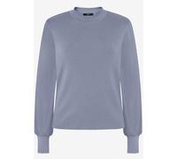 Strickpullover ZERO "Damen mit hohem Kragen", Damen, Gr. 44, flint stone, Strick, Obermaterial: 72% Viskose, 28% Polyester, unifarben, figurumspielend normal, weit Bündchen krempelbar, Pullover Strick