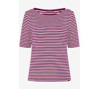 zero - Ringelshirt mit U-Boot Ausschnitt Pink - Gr. - 40