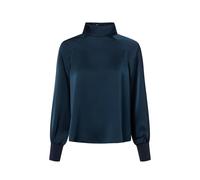 Satinbluse ZERO "Damen Satinbluse mit Stehkragen", Damen, Gr. 34, 8599, Satin, Obermaterial: 60% Polyester (Recycled), 40% Polyester. Ärmelfutter: ohne Futter., glänzend, festlich, figurbetont normal,