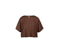 zero - Satinbluse mit Ballonärmeln chicory coffee - Gr. - 34