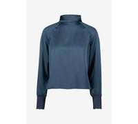 Satinbluse ZERO "Damen Satinbluse mit Stehkragen", Damen, Gr. 34, 8599, Satin, Obermaterial: 60% Polyester (Recycled), 40% Polyester. Ärmelfutter: ohne Futter., glänzend, festlich, figurbetont normal,