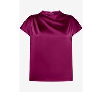 Zero Satinbluse mit Kragen – Satin, 96% Polyester/4% Elasthan – Gr. 34, Magenta Lila