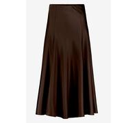Zero - Satinrock Maxi mit Gummibund chocolate plum - Gr. - 40
