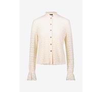 zero - Spitzenbluse mit Knopfleiste eggnog - Gr. - 34