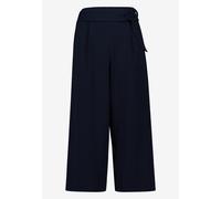 Culotte ZERO "Damen mit weitem Bein", Damen, Gr. 40, Normalgrößen, blau (deep sky), Obermaterial: 100% Polyester, figurbetont 7/8-Länge, Hosen Culotte, Schnallen (12007505-40) deep sky