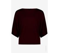 zero - Strickpullover Kurz 1/2 Arm, Dark Aubergine - Gr. - L