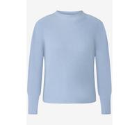 Strickpullover ZERO "Damen mit Ballonärmeln", Damen, Gr. 34, soft chambray, Strick, Obermaterial: 50% Baumwolle, 50% Polyacryl, unifarben, figurumspielend normal, weit Bündchen krempelbar, Pullover St