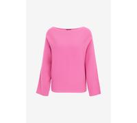 Strickpullover ZERO "Damen mit U-Bootausschnitt", Damen, Gr. 38, raspberry velvet, Strick, Obermaterial: 50% Viskose, 30% Polyester, 20% Polyamid, Strukturmuster, figurumspielend normal, U-Boot-Aussch