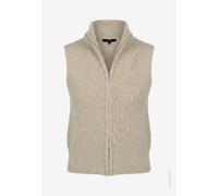 Strickjacke ZERO "Damen mit Reißverschluss", Damen, Gr. 42, pastel, cream, Strick, Obermaterial: 40% Polyamid, 36% Baumwolle, 24% Polyacryl. Füllung:, aufgeraut, gerade normal, Strickjacken Strickjack