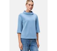 Sweatshirt ZERO "Damen Sweatshirt mit weitem Rollkragen", Damen, Gr. 42, spring lake, Sweatware, Obermaterial: 52% Polyester (Recycled), 38% Modal, 10% Elastan. Ärmelfutter: ohne Futter., unifarben, f