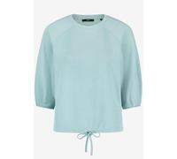 zero - Sweatshirt mit Tunnelzug silver blue - Gr. - 40