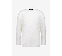 Sweatshirt ZERO "Damen mit Wellenmuster", Damen, Gr. 44, eggnog, Sweatware, Obermaterial: 90% Polyamid, 10% Elasthan; Besatz: 63% Polyacryl, 37% Polyamid; Futter: 63% Polyacryl, 37% Polyamid; Füllung: