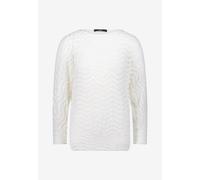 Sweatshirt ZERO "Damen mit Wellenmuster", Damen, Gr. 40, eggnog, Sweatware, Obermaterial: 90% Polyamid, 10% Elasthan; Besatz: 63% Polyacryl, 37% Polyamid; Futter: 63% Polyacryl, 37% Polyamid; Füllung: