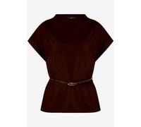 zero - T-Shirt mit Gürtel Chocolate Plum - Gr. - 38