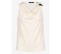 zero - Top mit Wasserfallkragen beige - Gr. - 36