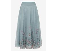 zero - Tüllrock mit Blumen patch blue/pink - Gr. - 34