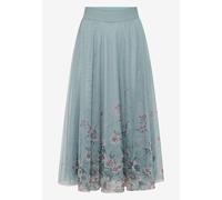 zero - Tüllrock mit Blumen patch blue/pink - Gr. - 40