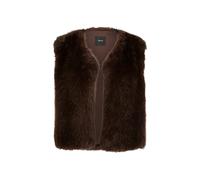 zero - Weste in Felloptik braun - Gr. - L