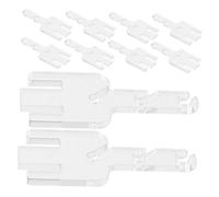 Zerodeko 10 Stück Spannadapter für Strickmaschinen Abnehmbarer Fadenspanner aus Kunststoff Kompatibel mit Addi King Express Zubehör für Garnmanagement und Gleichmäßige Fadenspannung