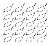 Zerodeko 30 Stück Elastische Riemenclips Nylon Schnellverschluss Leichtes Gummiband Management Werkzeug für Taktische Taschen Outdoor Sport und Angeln
