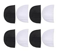 Zerodeko 4 Paar Schulterpolster aus Schwamm Dünn 1cm Selbstklebend Waschbar Ersatz für Anzüge Hemden und Mäntel rutschfest für Damen mit Niedriger Schulterpartie