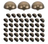 Zerodeko 50 Stück 20mm Halbrunde Pilzknöpfe aus Metall mit Zinklegierung Verschleißfest und Handnähen an Hemden und Mänteln für Nähprojekte und Freizeit