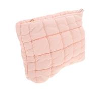 Zerodeko Gepolsterter Kulturbeutel Klein aus Baumwolle Kompakt und Tragbar Trendige Kosmetiktasche für Damen im Winter Modisches Schminktäschchen für Reisen und Alltag