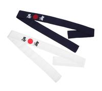 Zerodeko Kochstirnbänder für Herren 2 Stück Japanische Stirnbänder für Yoga und Sporttraining Wiederverwendbares Küchenzubehör
