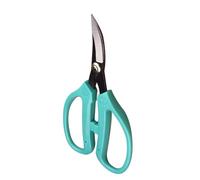 Zerodeko Präzisions Lederschere für Zuhause, 160mm, Gebogen, Blau