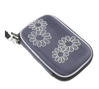 Zerodeko Tragbare 2,5-Zoll Festplattentasche Eva Hartschalenkoffer mit Netzfach und Elastischem Band Dunkelblau Schutzbox für Externe HDD und Digitales Zubehör Reisetasche für Festplatten