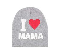 Zerodis Unisex Baumwolle Babymütze Beanie Hut Warm gestrickte Mütze Weiche Strickmütze Mädchen I Love Mama süße Mütze für Kleinkind Baby Mädchen von 0 bis 2.5 ich Liebe