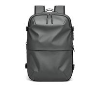 Zerodis Vakuum-Rucksack für Reisen, Schuhfach, Regenfest, Erweiterbar, Oxford-Stoff, Vakuum-Kompressionsrucksack für 17-Zoll-Laptops, Geschäftsreisen (dunkelgrau)