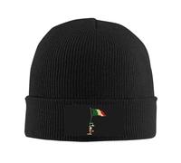 zerosevenee Italienische Slouchy Stretch-Mütze für italienische Flagge, Strickmützen, italienische Slouch-Beanie-Mütze, Italien-Mützen, Italien 04, Einheitsgröße