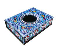 zeyunty 5D Diamond Painting Schmuckkästchen Aufbewahrungsbox Holz, DIY Diamant Malerei Schmuckaufbewahrung Schmuck Organizer Box, Malen nach Zahlen Tischdeko Geschenke (C)