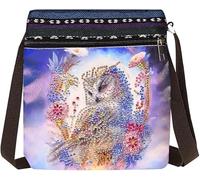 zeyunty 5D Diamond Painting Tasche Umhängetasche, Diamond Painting Schultertasche, DIY Handtasche Einkaufstasche Wiederverwendbar Organizer Tasche (05)