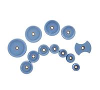 ZEZEFUFU 12 Stück Uhrenschablonen Uhrenrückseite Presse Set Schließer Kristallglas Fitting 12 Krawatten Uhrmacher Reparatur Werkzeug