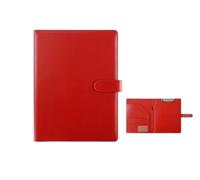 ZGCrumphant Leder A5 / A4 Klemmbrett Clip Datei Ordner Dokument Tasche Business Meeting Vertrag Klemme Pad Büro Schule Versorgung Dokumentenhalter Organizer(A4 Silver)