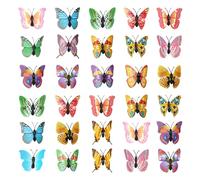 ZGDEIWGF 30 Stück Schmetterlings-Sicherheitsnadeln, Simulierte Schmetterlingsdekoration, Vorhangszenendekoration, Kreative Heimdekoration, Hochzeitsortdekoration Und Andere Szenen