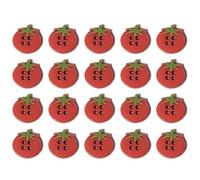Zghhc 20 Stück Niedliche Tomaten-harzknöpfe, 4 Löcher, Kleine Nähen, Dekorative Knöpfe, Perlen, Charms Für DIY-schmuck, Scrapbooking, Basteln, Verzierungen