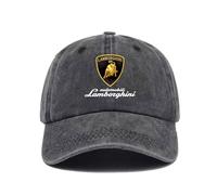 ZGNBKLS Basecap Herren für Lamborghini, Einstellbare Baseball Cap Freien Alle Jahreszeiten Auto Baseball Cap,D