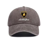 ZGNBKLS Basecap Herren für Lamborghini, Einstellbare Baseball Cap Freien Alle Jahreszeiten Auto Baseball Cap,C