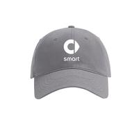 ZGNBKLS Basecap Herren für Smart, Einstellbare Baseball Cap Freien Alle Jahreszeiten Auto Baseball Cap,Grey
