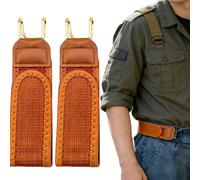 Zhajipai 2 Stück Gürtel Ohne Schnalle, Elastischer Stretchgürtel Damen, Unsichtbarer Hüftgurt, Damengürtel Für Jeans, 15 * 4 * 0,5 Cm, Für Damen, Hosen, Beruf, Freizeit, Reisen, Outdoor