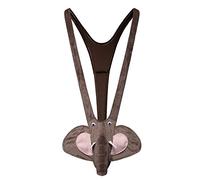 zhandouji Unterwäsche Unterhose Lustig Herren Elefanten Slips Strings Tanga Sexy Mankini Bodysuit Nachtwäsche Jumpsuits Straps Lover Geschenk, 1 per pack, Grau, Einheitsgröße