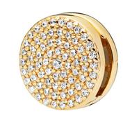 ZHANGCHEN 925 Gold Sterling Silber Charm Reflections Schillernde Eleganz Clip Perlen Einstellpfanne Armreif & Armreif DIY Schmuck