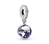 ZHANGCHEN 925 Sterling Silber Unser Blue Planet Dangle Charm Anhänger Passform Original Pandora Armband Silber Schmuck Geschenk