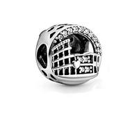 ZHANGCHEN Ajuement Original Pandora Charm Armbänder 925 Silber erling Rom Kolosseum Openwork Charms Perlen Frauen DIY Schmuck
