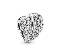 ZHANGCHEN Erling Silver 925 Sparkling Leaf Clip Original Pandora Reflexionen DIY Schmuckherstellung für Frauen
