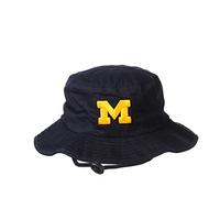 ZHATS NCAA Michigan Wolverines Mens Bucket Hat Trainer Team Color, Michigan Wolverines Navy, Large